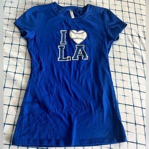 Women’s size Large  I love LA baseball top